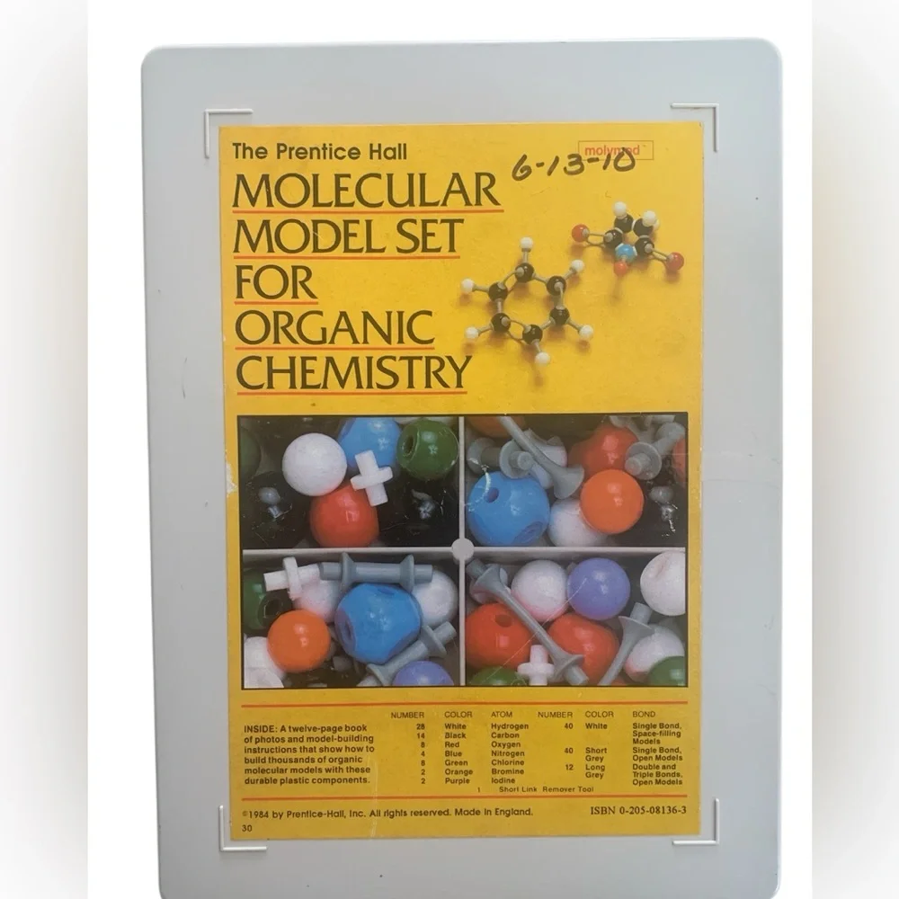 Prentice Hall Molecular Model Set for Organic Chemistry Vtg 1984‎